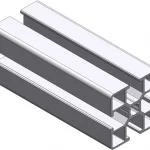 Profilé Aluminium à rainures 40X40 ECO+